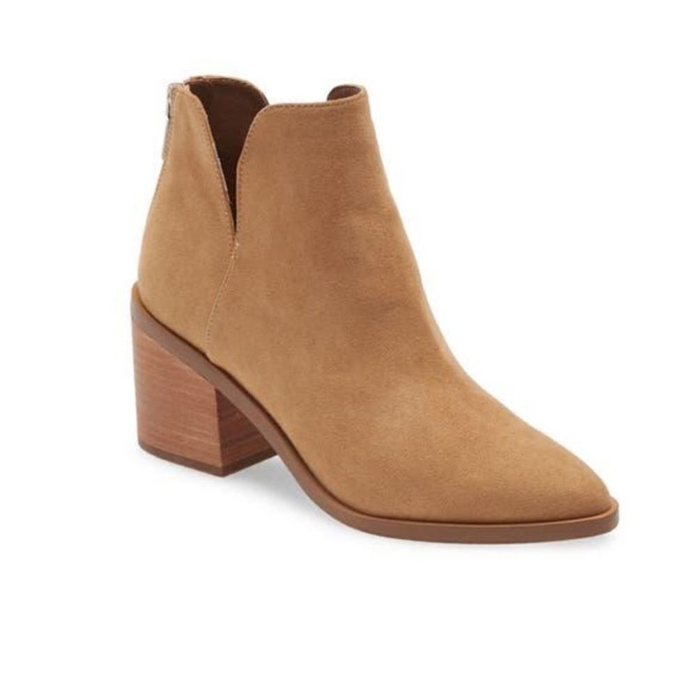 Nordstrom BP Brynne Bootie Tan Faux Suede Ankle Boot US 6.5